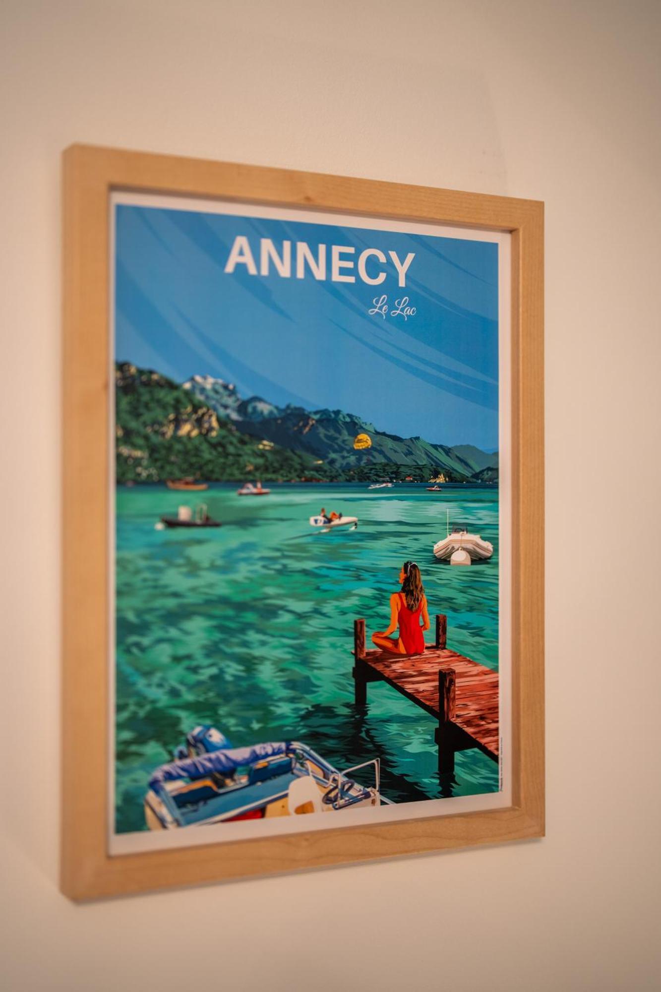 Charmant Appartement A 5 Minutes A Pied De La Vielle Ville Annecy Avec Parking Prive Exterior photo
